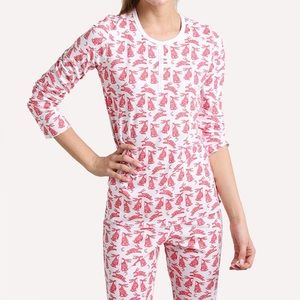 Roller Rabbit Batik Bunny Pajamas Size Large